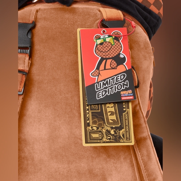 💞SPRAYGROUND Naruto Money Bear Teddy Bear Backpack - Picture 10 of 16